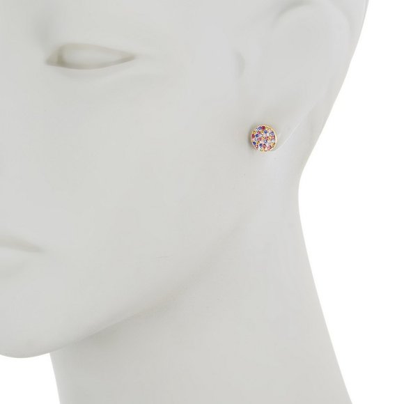 NWT Kate Spade Shine on Pave Crystal Round Earrings - Picture 4 of 5